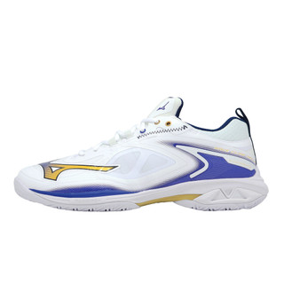 Mizuno 美津濃 羽球鞋 Wave Claw Neo 3 寬楦 男鞋 女鞋 白藍 回彈 緩震 71GA2473-31