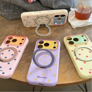 液態矽膠波點360支架防摔 適用iPhone 18Pro 17 16 15 14 Pro Max i15 i16 手機殼