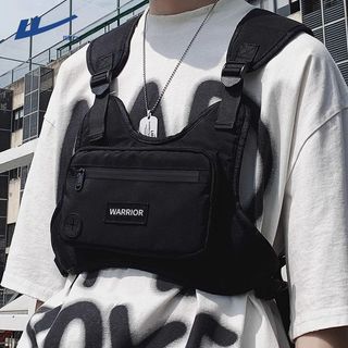 ❤️臺灣出貨❤️機能胸包潮牌戰術馬甲包休閒cos服男揹包運動騎行戶外工裝新登山