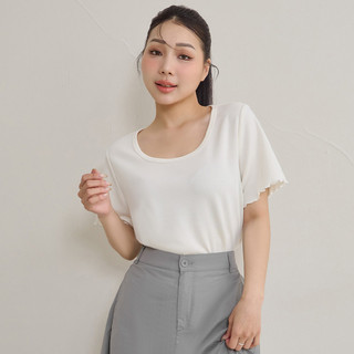 【PolyLulu】 瞬涼百搭雲朵棉圓領TEE