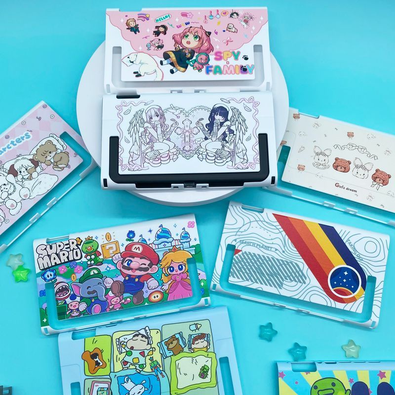 【限時免運】硬殼switch2代殼天使少女可愛系switch保護套ns oled軟殼手柄套