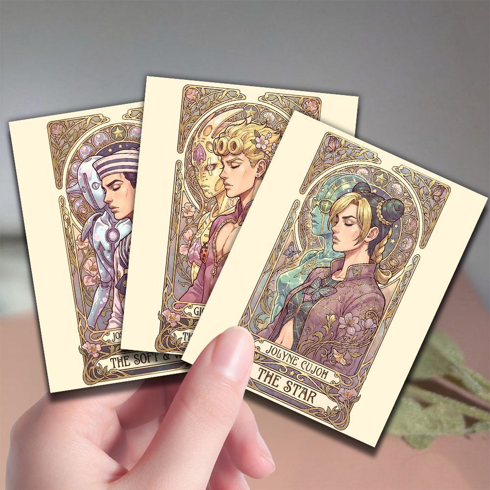 JOJO 喬喬 JOJO的奇妙冒險 小卡 JOJO的奇妙冒險拍立得承太郎空條徐倫二次元動漫周邊收藏小卡