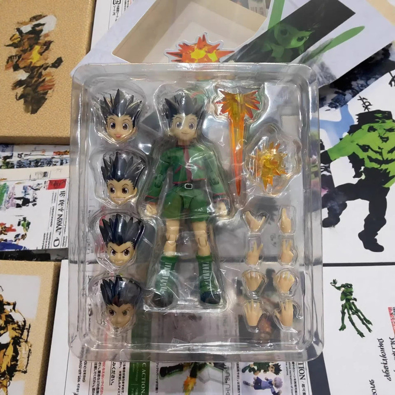 動漫全職獵人新品 hunter x hunter全職獵人小傑 可動小傑 可動奇犽 SHF小傑 SHF奇犽小杰動漫周邊公仔