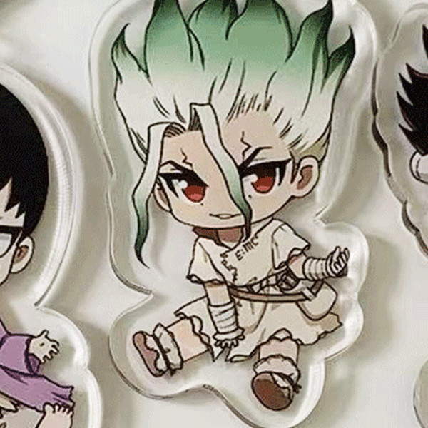 [免运]新石紀Dr.STONE 動漫周邊掛件 亞克力 雙面石神千空琥珀淺霧幻 G4OQ