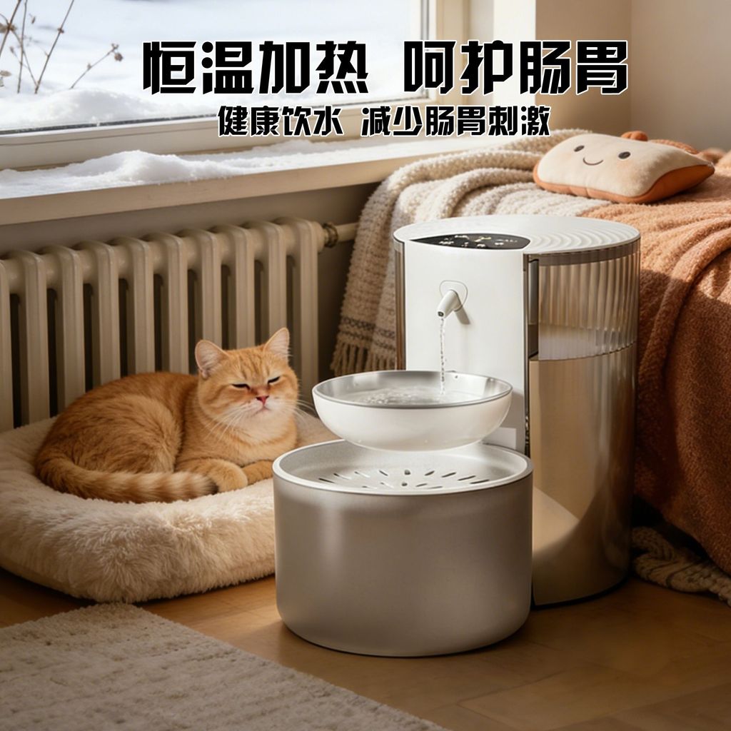 臺灣出貨貓咪飲水機充電定時定量一體狗狗自動寵物智能飲水器傾倒式喝水器