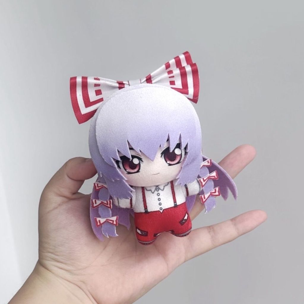 ✨台灣有貨✨免運✨日本限时开团原创东方project藤原妹红属性10cm棉花娃娃周边挂件