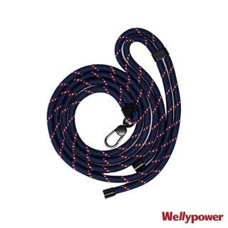 Wellypower手機掛繩附雙色掛片-英倫風(黑色扣環) PS-BSB 【全國電子】