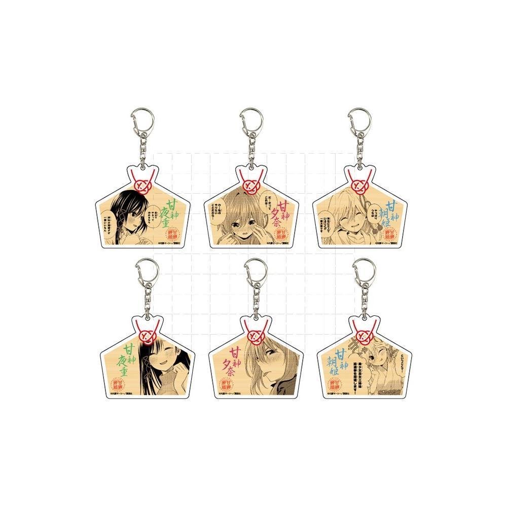 『甘神さんちの縁結び』結緣甘神神社 週邊 緣結甘神家01甘神夜重甘神夕奈甘神朝姫動漫週邊卡通亞克力鑰匙扣 ECIL
