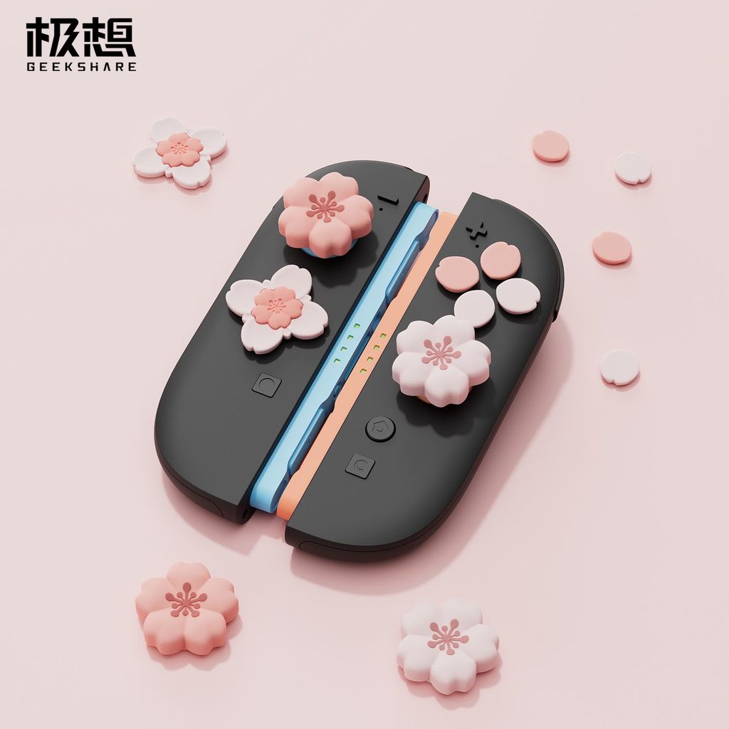 【限時免運】極想Switch2代搖桿帽按鍵貼一整套 ns2十字貼oled櫻花遊戲機配件