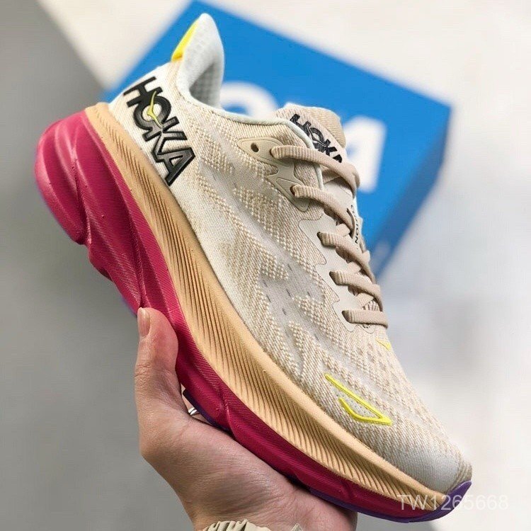 2026 Hoka Clifton 9透氣輕便跑鞋 - 時尚耐磨男女運動鞋 5BR0