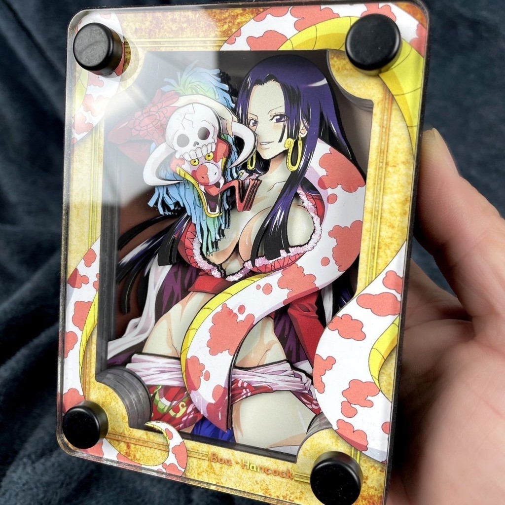 🌟優選臺現🌟Onepiece海賊王航海王女帝波雅漢庫克薩羅梅立體亞克力磚擺臺diy手工