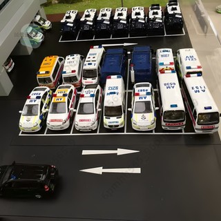 模型車 微影TINY香港警車模型平治霸道海獅柯斯達沙利臣剎臣普銳斯1:76 臺灣車模 臺灣警車