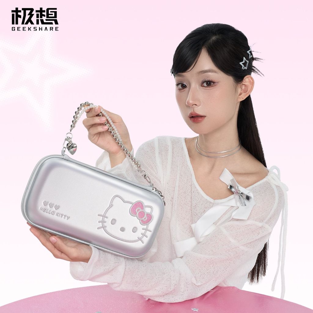 【限時免運】極想任天堂Switch2收納包NS2保護包便攜手提包HelloKitty遊戲機包