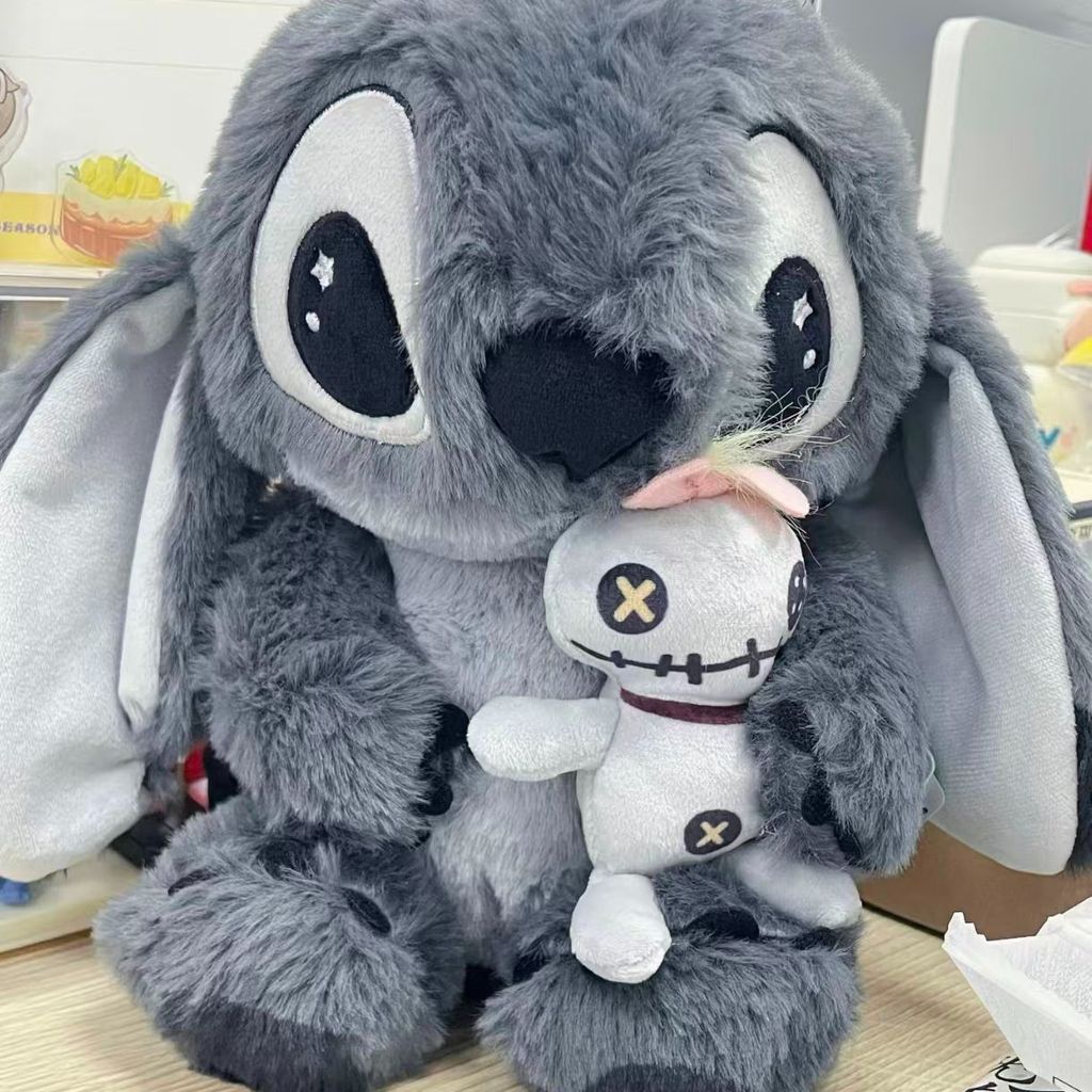 Chic🔥情人節禮物 送女生禮物 史迪仔 玩偶 30cm 史迪奇 毛絨玩具 Stitch 玩偶 灰色 公仔 情人節禮物