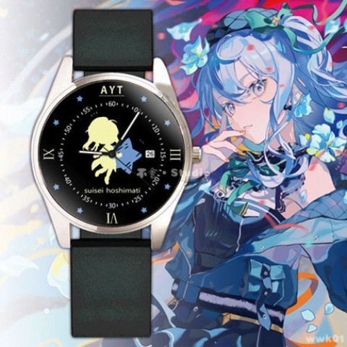 台出貨🔥│hololive寶鍾瑪琳手錶潤羽露西婭星街彗星湊阿庫婭動漫電子石英錶 hololive周邊物料 hololi