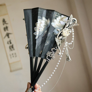 【💖精選爆款💖】天官賜福 花城 謝憐 扇子 衍生 cos道具 古風 拍照道具 華麗款 手持扇 摺扇 扇子