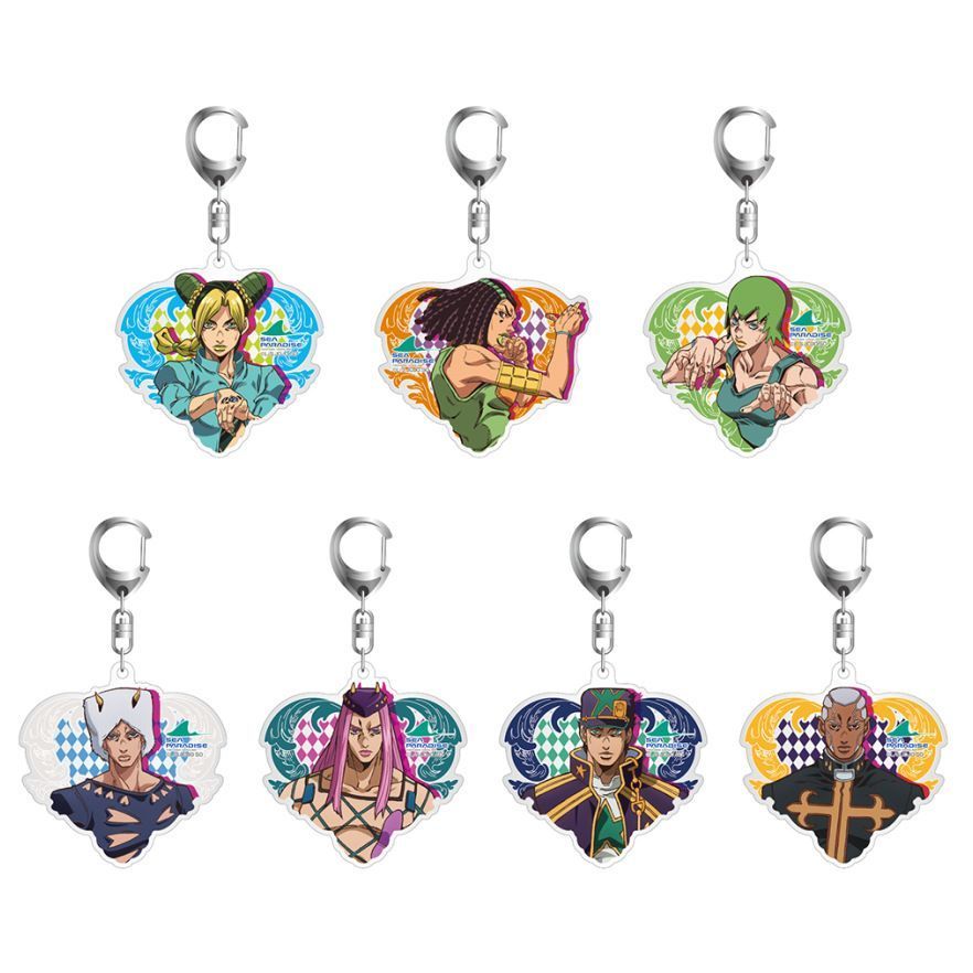 JOJO 喬喬 JOJO的奇妙冒險 鑰匙圈 JOJO的奇妙冒險雷歐蓋多空條徐倫特莉休喬魯諾納蘭迦亞克力鑰匙扣