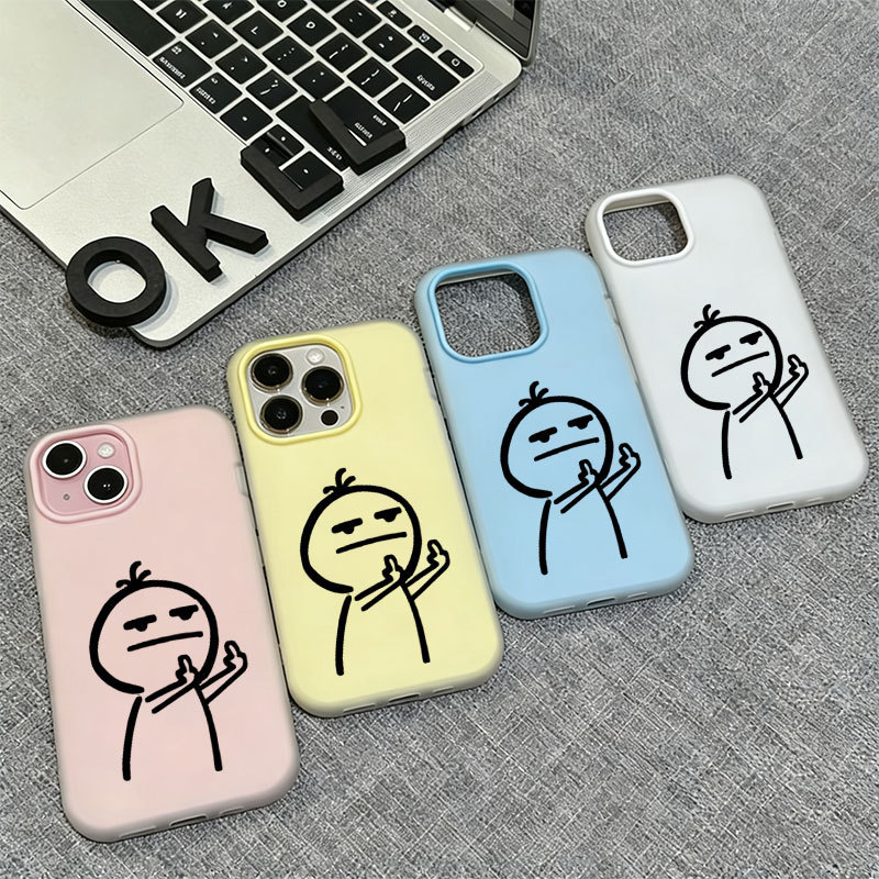 可夾照片的豎中指火柴人 谷歌 Googl PIXEL 10 Pro XL 9 8 8A 7 7A 防摔 手機殼