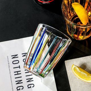 復古澳白咖啡杯 2入組 簡約玻璃杯 意式濃縮杯 Dirty專用 果汁飲品杯