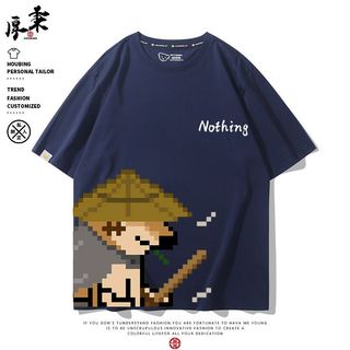 ✨臺灣出貨✨喪系Cheems狗子打工人短袖T恤潮秋田柴犬廢柴自暴自棄梗男女衣服短袖 夏季t恤 短袖t恤 萌寵t恤 百搭t