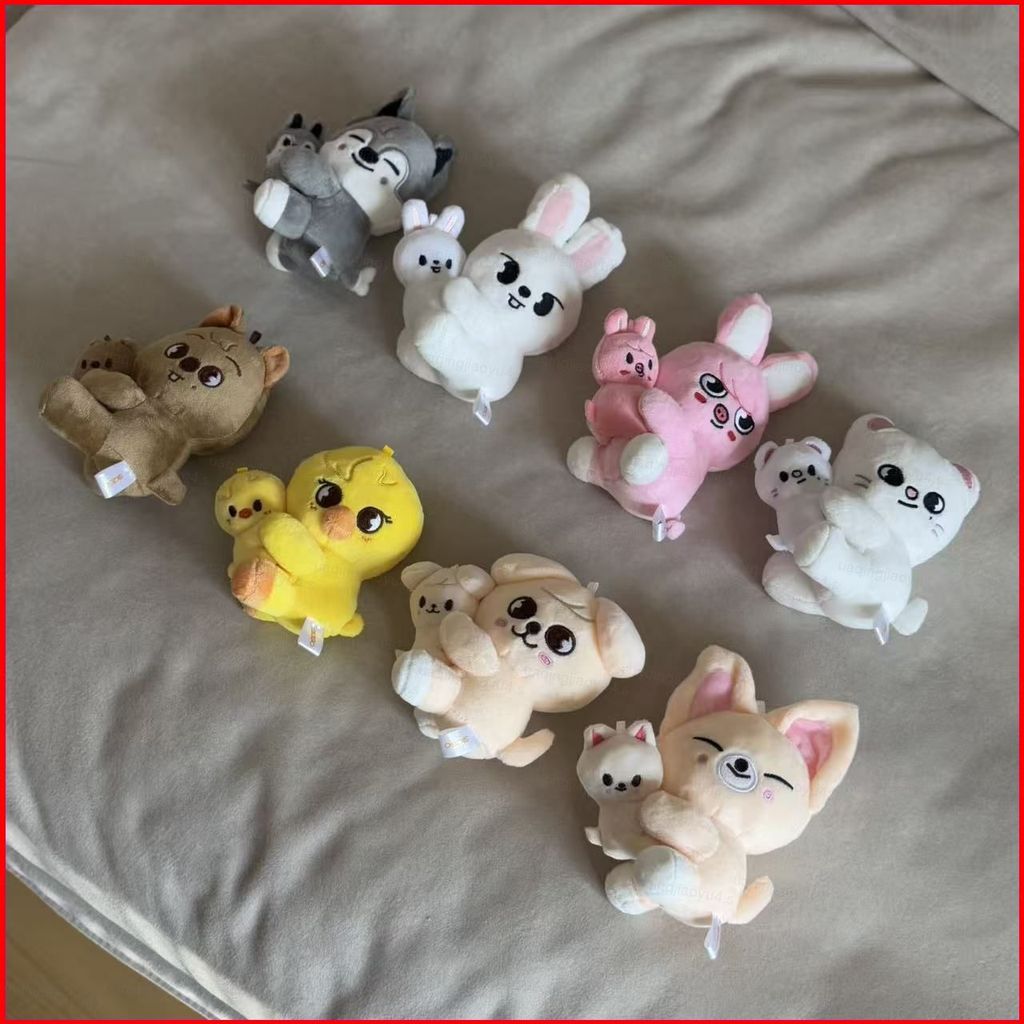 HJ4 2 件流浪兒童 SKZOO Chris Wolf Chan 毛絨玩具大小磁性可抱毛絨公仔 HJ4