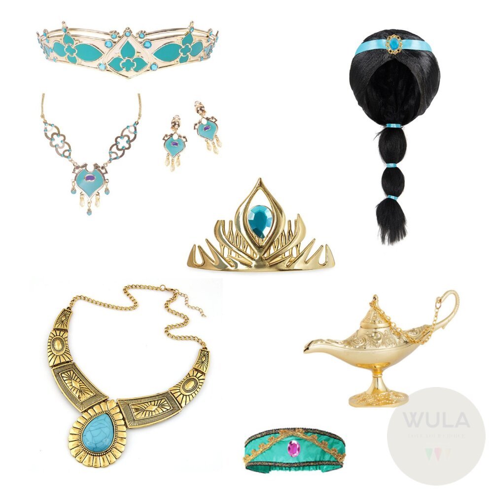 阿拉丁茉莉公主-飾品區 隔日到貨 台灣現貨發票 WULA烏拉 阿拉丁皇冠 公主皇冠 公主飾品 阿拉丁公主假髮 阿拉丁神燈