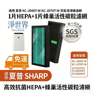 免運抗菌版適用SHARP夏普 KC-JD70 KC-E70 KC-HS70 KC-GS70 KC-JD60