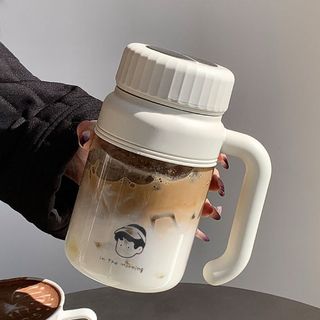 【Super Eva】新款水杯大容量大簡約把手水壺便攜夏季塑膠隨手杯耐高溫塑膠水杯