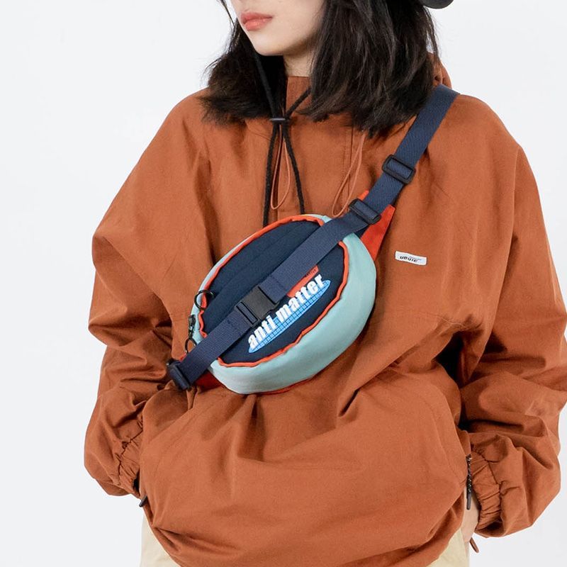 特惠&登山小包 露營背包 nullbag空形原創小眾胸包學生工裝小挎包休閒百搭日系復古風小包