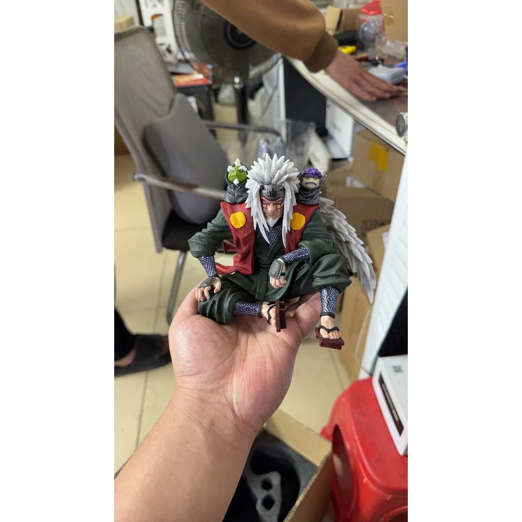 火影坐姿自來也【頂配版16CM動漫模型GK手辦周邊雕像擺件