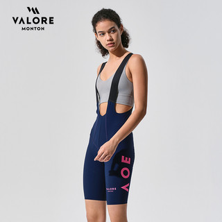 VALORE 新月深藍女款背帶短褲 自行車車褲 高階車褲 長距離車褲