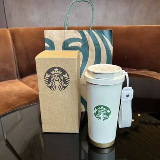 ✨臺灣出貨✨星巴克新款高顏值雙飲口不鏽鋼保溫杯吸管杯咖啡杯禮物春季隨行杯