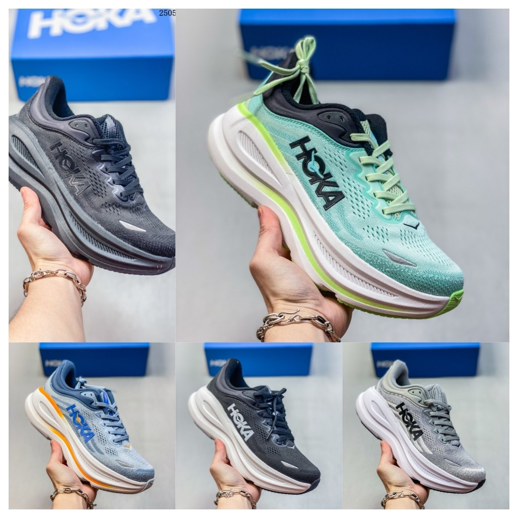 NEW HOKA BONDI 9 輕便軟底跑步鞋 耐磨時尚男女運動鞋 DN4N 9NWA