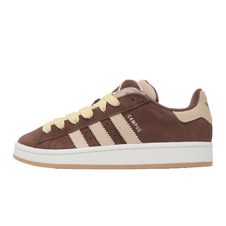 adidas 愛迪達 休閒鞋 Campus 00S Double W 女鞋 棕米 麂皮 復古 膠底 板鞋 JQ8318