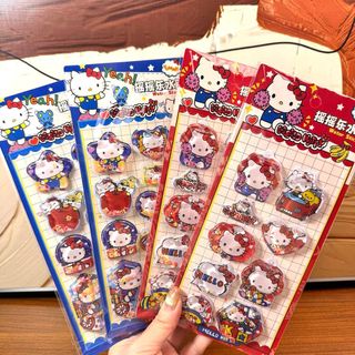 Hello Kitty搖搖樂水貼可愛裝飾貼 Kitty貼紙 可愛貼紙 立體貼紙