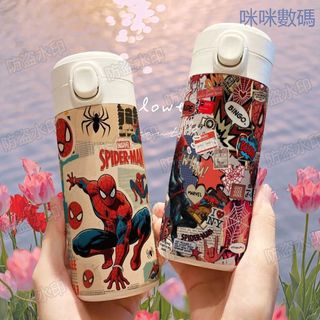 咪咪數碼🔥漫威蜘蛛俠帥氣保溫杯大容量304不鏽鋼便攜上班族學生校園水杯