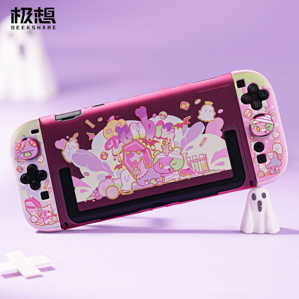 【限時免運】極想任天堂Switch2保護殼NS2保護套硬殼可愛補丁萌偶醬遊戲機配件