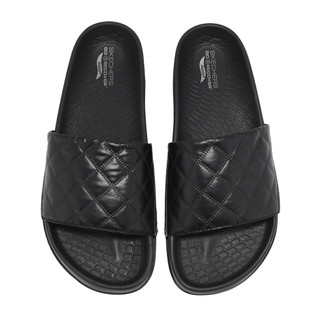 Skechers 拖鞋 Arch Fit Hyper Slide 女鞋 黑 彈力涼拖鞋 141711BBK [ACS]