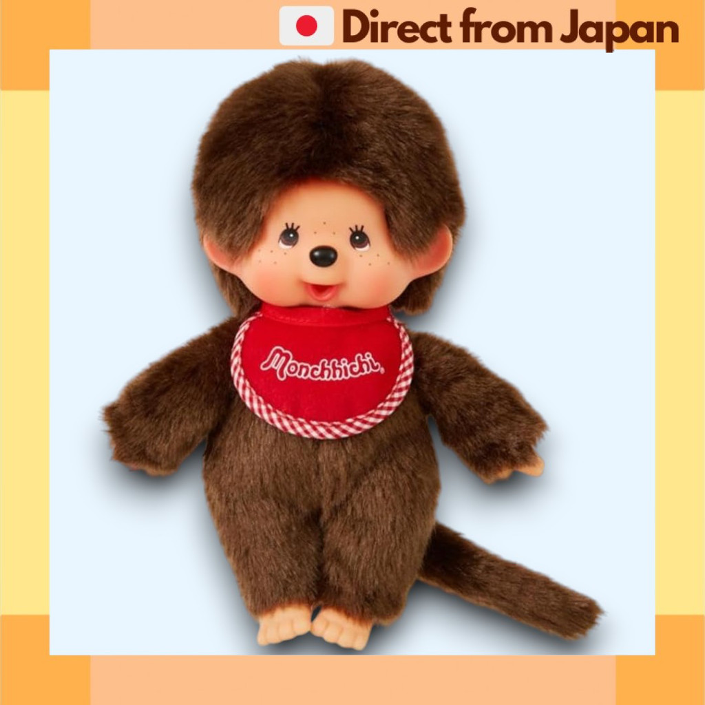 Sekiguchi 蒙奇奇 Monchhichi Premium Standard S 絨毛娃娃 棕色 男孩 19cm