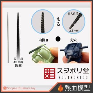 [熱血模型] SUJIBORIDO 筋堀堂 微美鬼斬 銼刀 圓形 [ONG-070] 代理版
