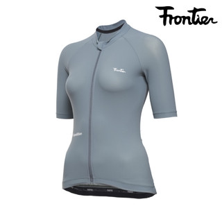 Frontier 女 NERVE TRAINING Jersey 運動版車衣｜湖水藍 (S-L) / 城市綠洲