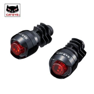 【CATEYE】貓眼自行車尾燈把堵把塞燈山地LED警示燈騎行裝備單車配件