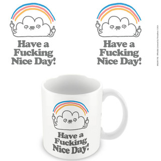 【惡搞】雲朵HAVE A F#%KING NICE DAY 馬克杯 11oz/315ml