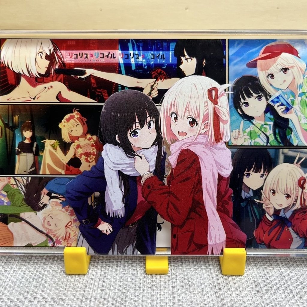 ✨免運✨井之上瀧奈 動漫週邊 【莉可莉絲】井之上瀧奈自製精美動漫週邊水晶磚雙彩倒角 TTZB