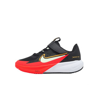 Nike 童鞋 Sonic Fly PS 中童 黑 橘紅 運動鞋 魔鬼氈 [ACS] FZ0016-005