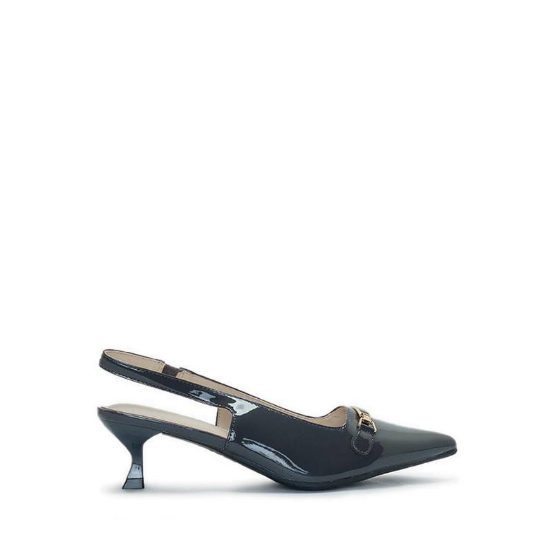 Payless Chrissie 女式 Selly 露跟高跟鞋深灰色_04