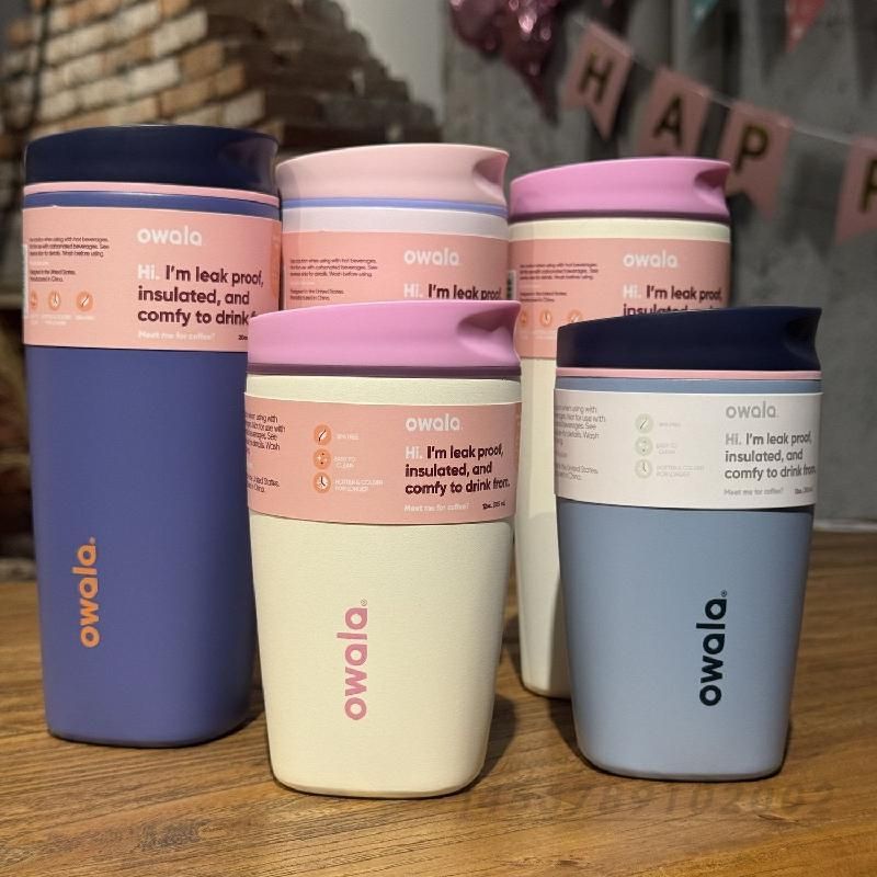 【店家嚴選】Owala Smoothsip Slider 12/20OZ 保溫杯 咖啡杯 運動水杯 304不鏽鋼 保溫瓶