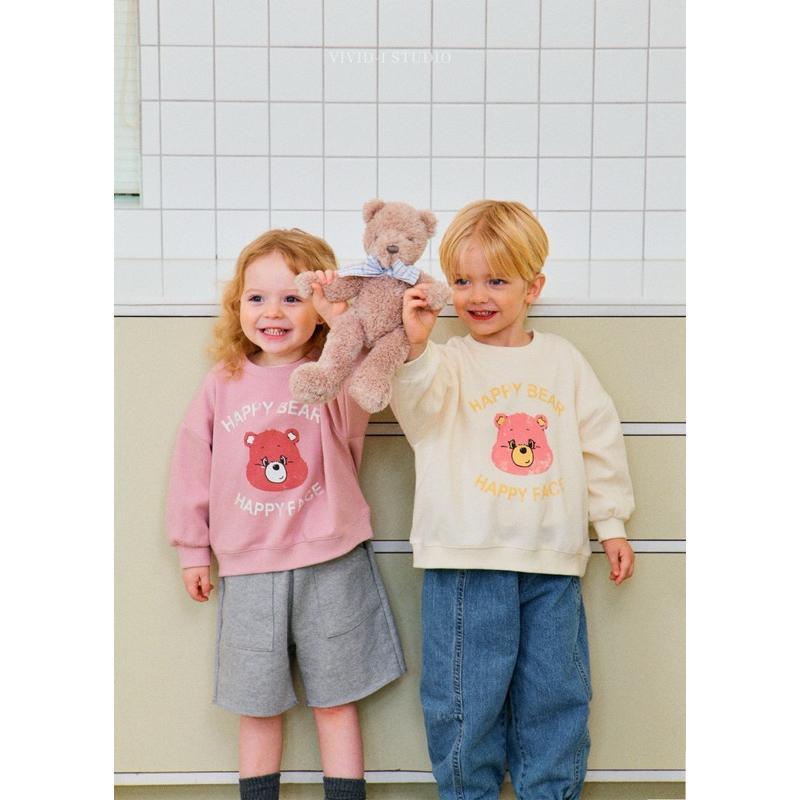 [現貨] Vividi | 24'🍁快樂彩虹熊上衣（粉色S）