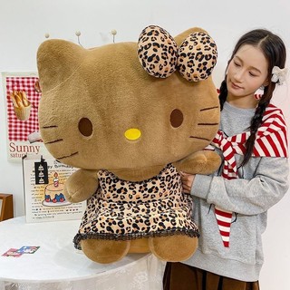 ✨日本限定✨馬年kitty kitty娃娃 長腿 kitt 情人節禮物 新款超萌情侶豹紋凱蒂貓毛絨玩具完美情侶伴侶時尚禮