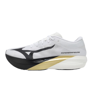 Mizuno 美津濃 競速跑鞋 Hyperwarp Elite 男鞋 白黑金 碳板 ORIGAMI J1GC267301